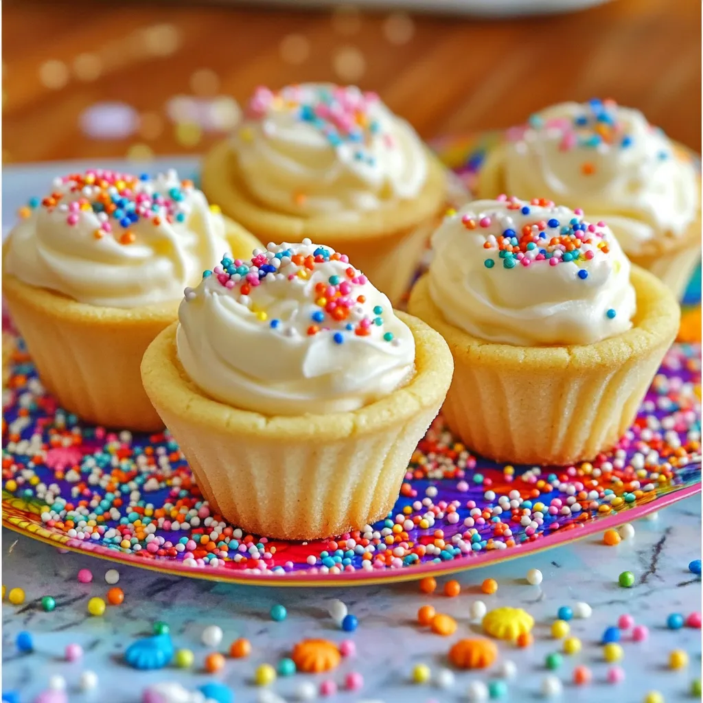 To make sugar cookie cups, you need some key ingredients. First, gather 2 ¾ cups of all-purpose flour. This gives your cookie cups structure. You also need 1 teaspoon of baking powder. It helps the cookies rise. Don