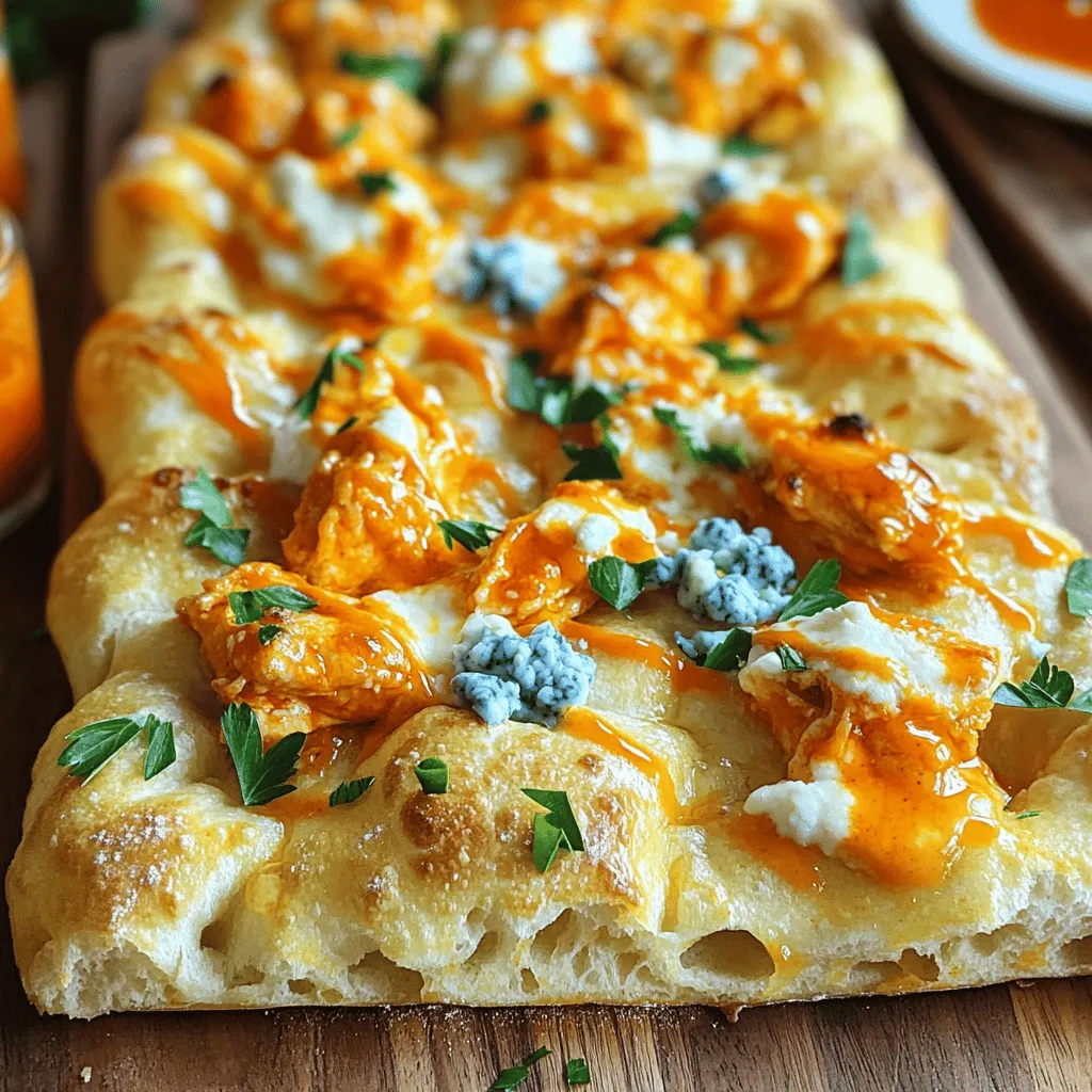 Buffalo Chicken Focaccia Bread Simple and Flavorful Dish