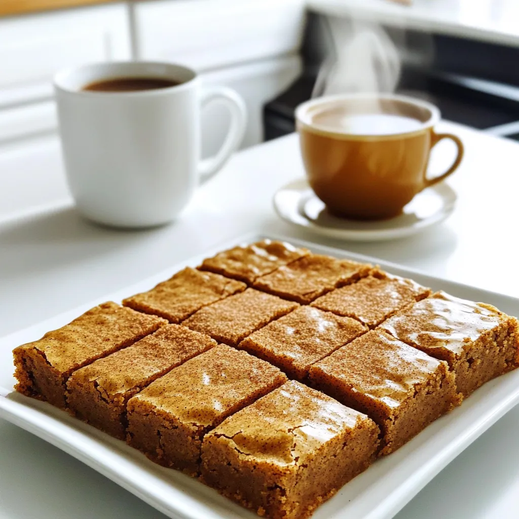Chai Spice Snickerdoodle Blondies Delightful Treat
