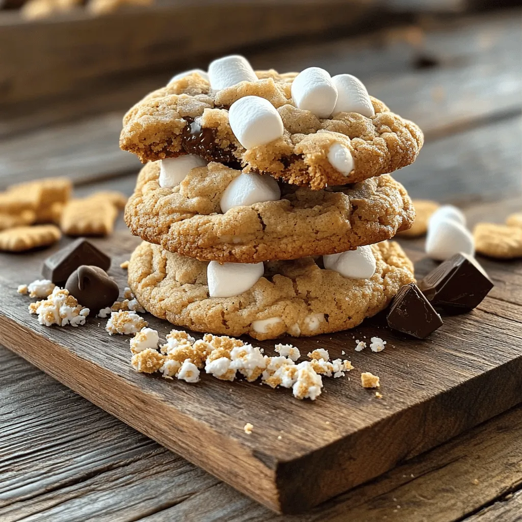 S&#8217;mores Cookies Recipe | Chocolate and Marshmallow Delight