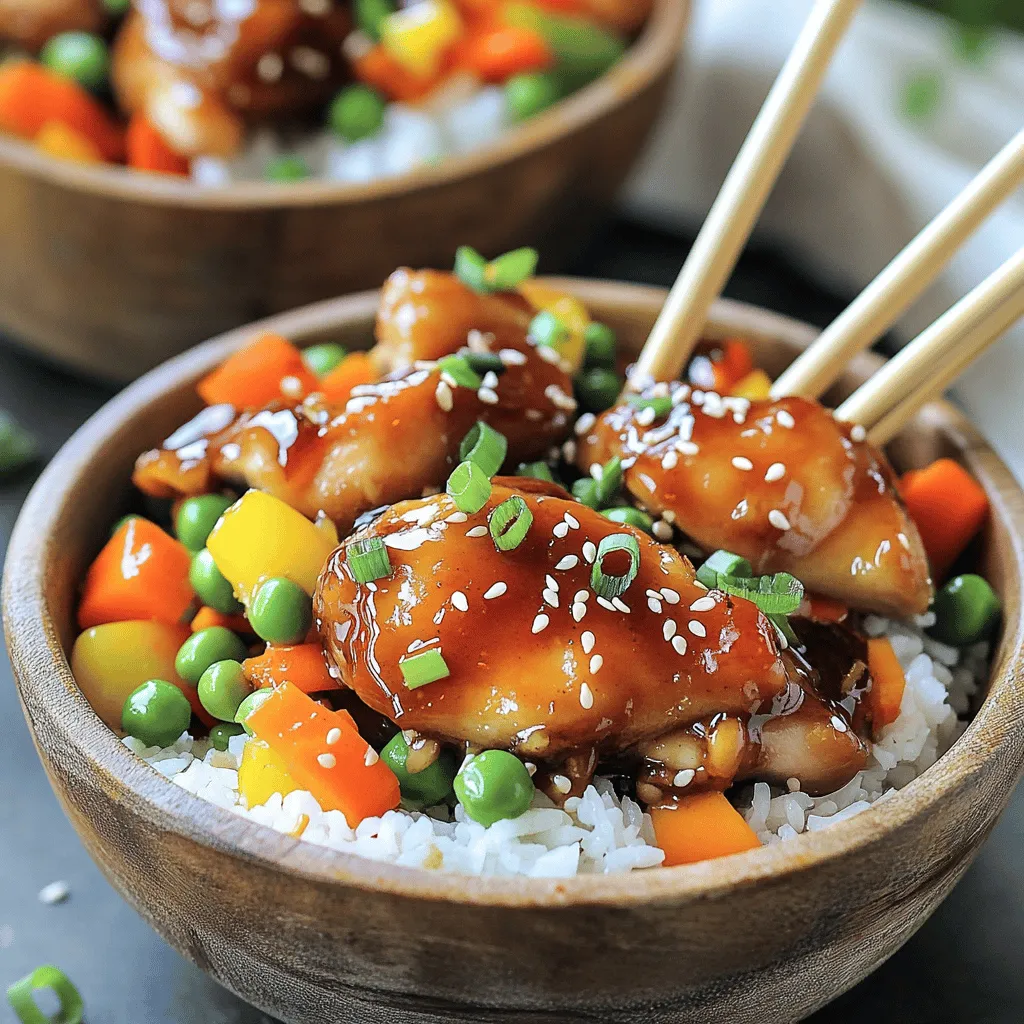 Sticky Chicken Rice Bowls Irresistible Flavor Fix