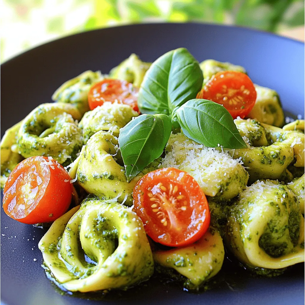 Minute Creamy Pesto Tortellini Quick and Tasty Recipe