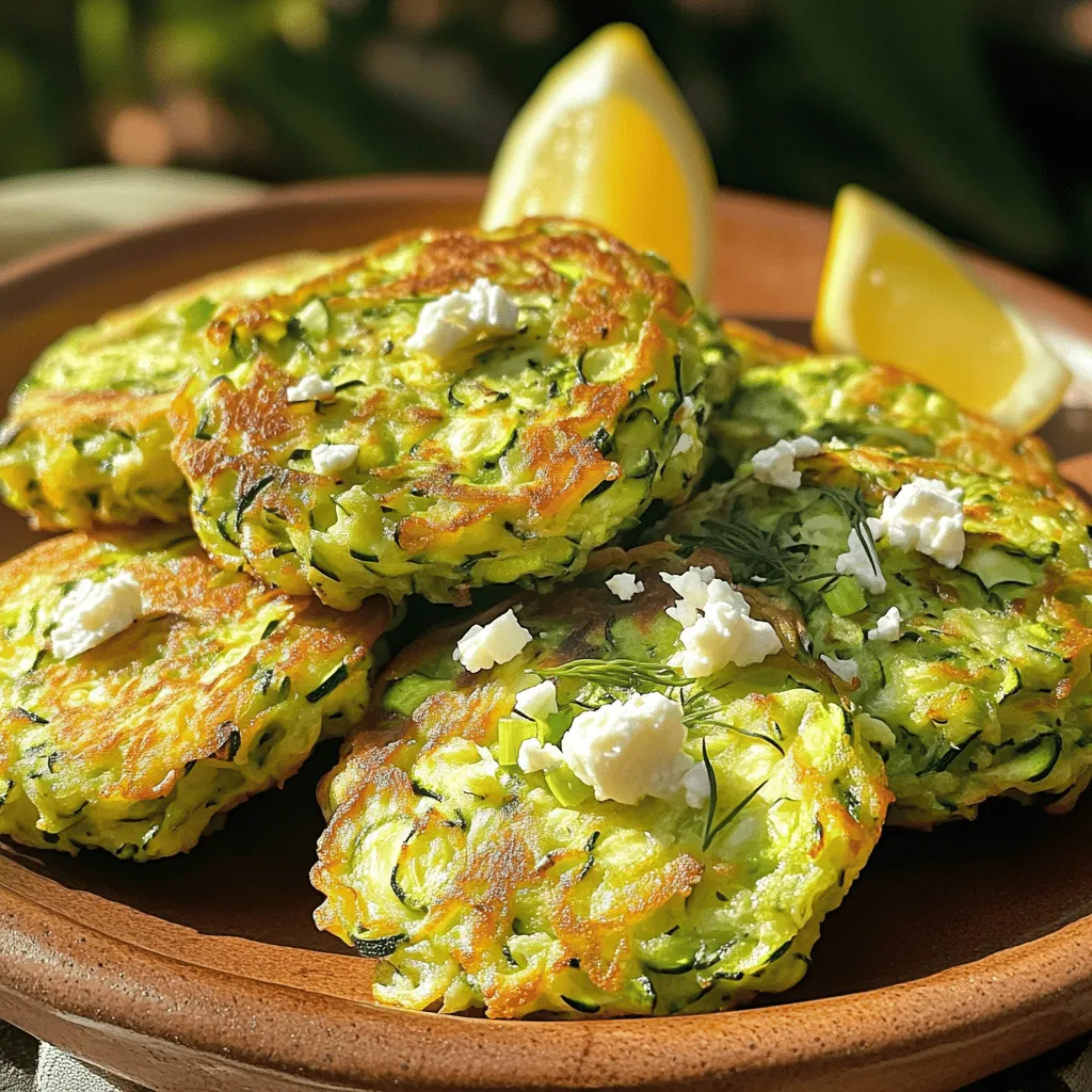 Zucchini Fritters with Feta Crunchy and Flavorful Dish