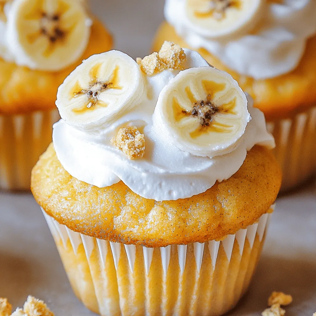 When making banana pudding cupcakes, you need some key ingredients. First, you will need 1 ½ cups of all-purpose flour. This forms the base of your cupcakes. Next, add 1 tsp of baking powder and ½ tsp of baking soda for lift and fluff. A pinch of ½ tsp salt enhances the flavors.