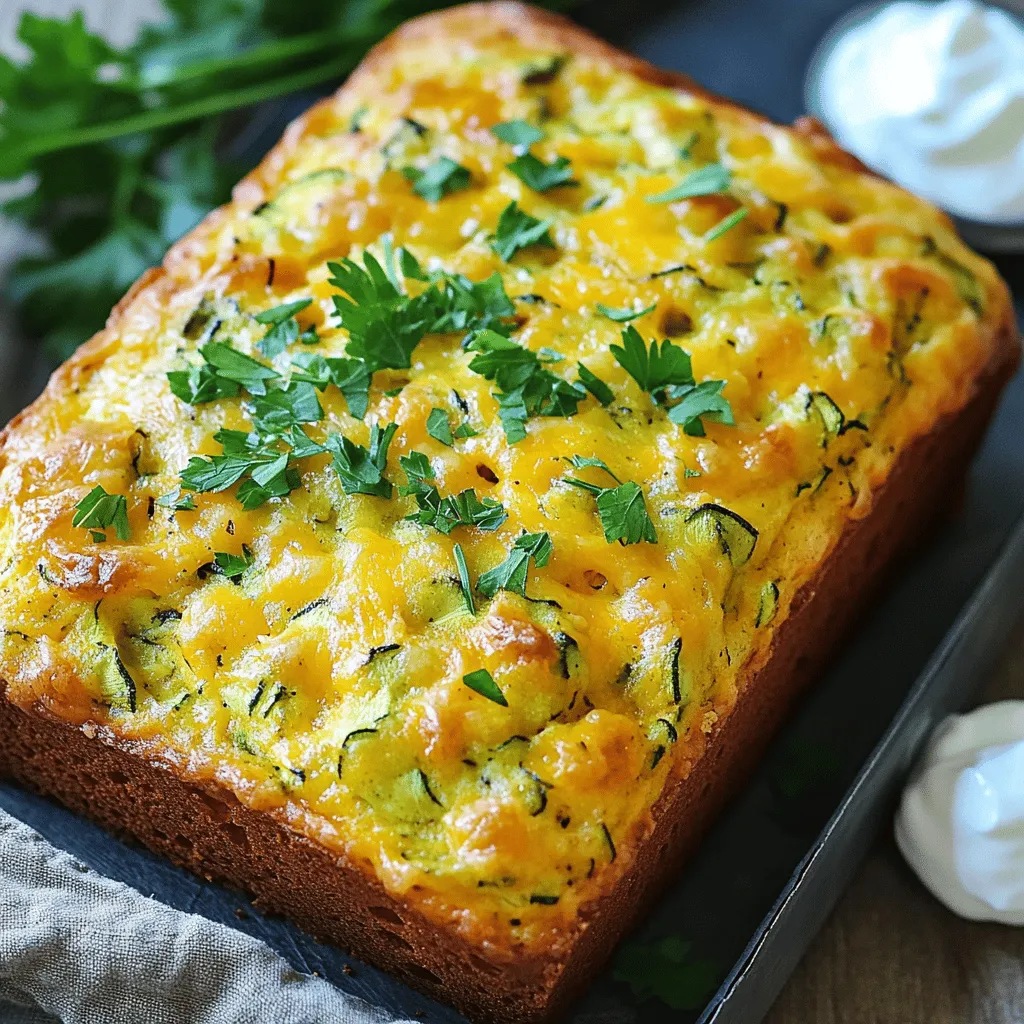Cheesy Zucchini Bread Delightfully Easy Recipe