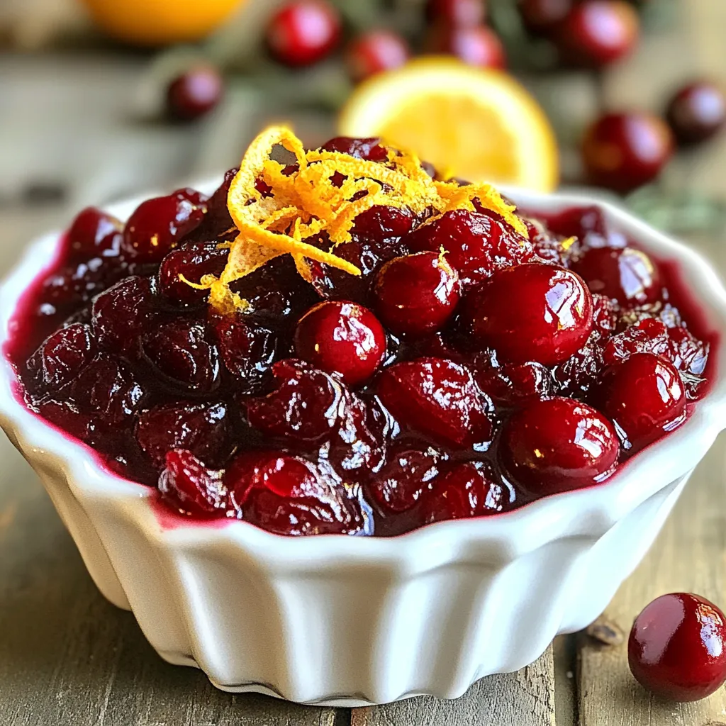 Cranberry Sauce with Dried Cherries Easy Recipe