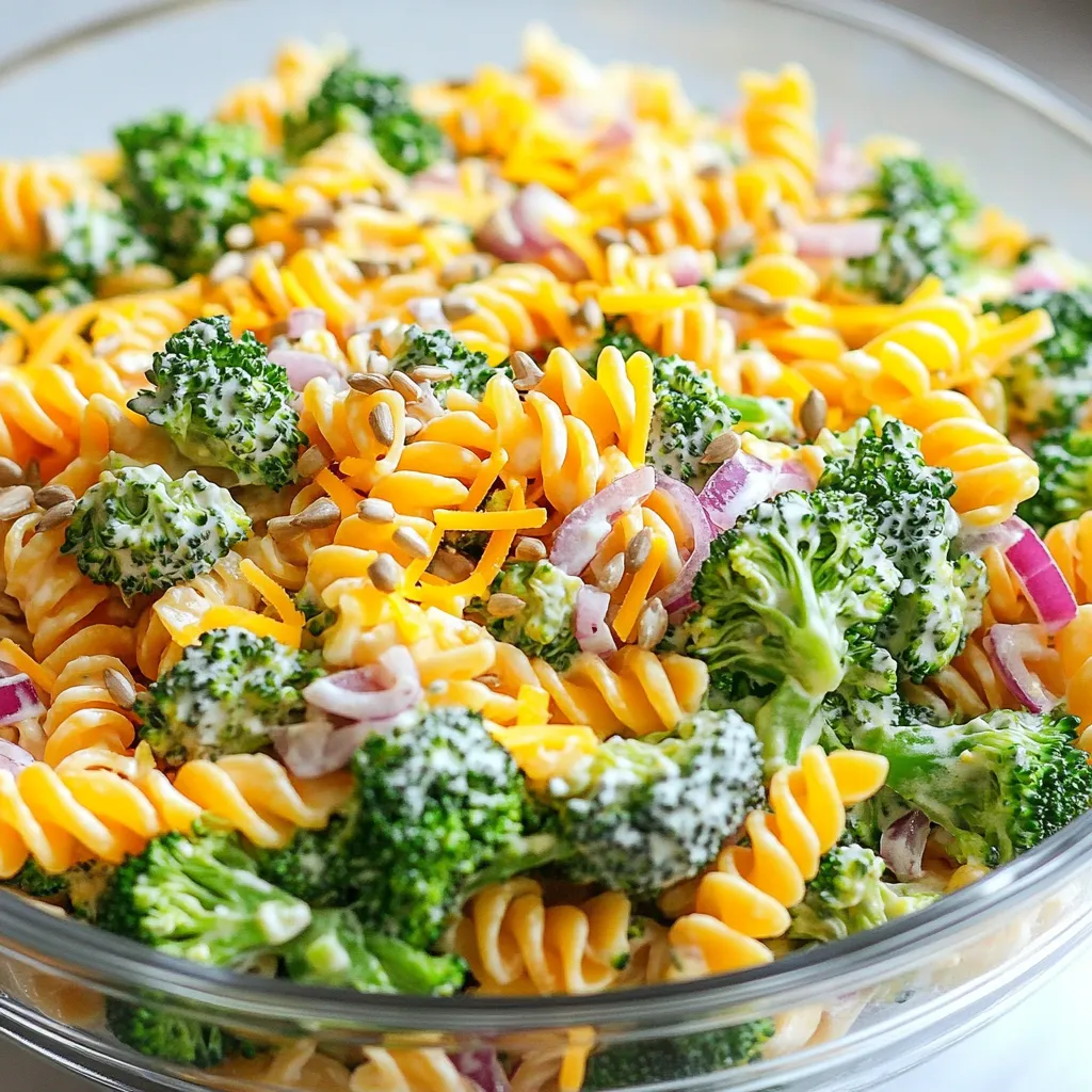 Broccoli Cheddar Pasta Salad Simple and Tasty Delight