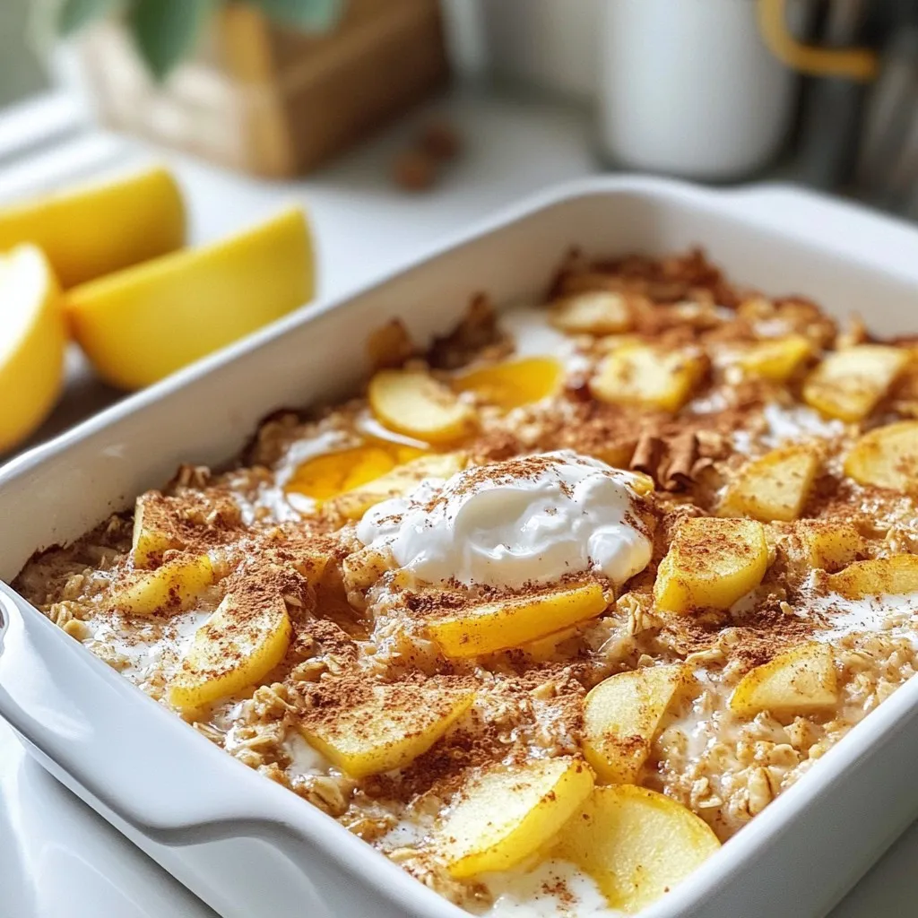 Oatmeal Apple Breakfast Bake Tasty Morning Dish