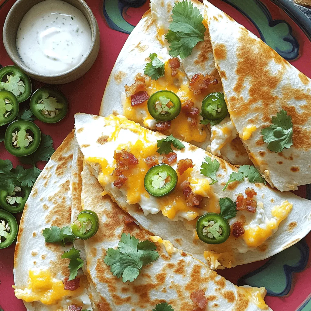 Savory Jalapeno Popper Quesadillas Easy to Make