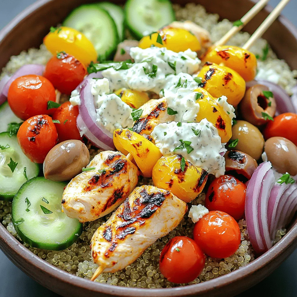 Greek Chicken Souvlaki Bowls Tasty and Quick Meal