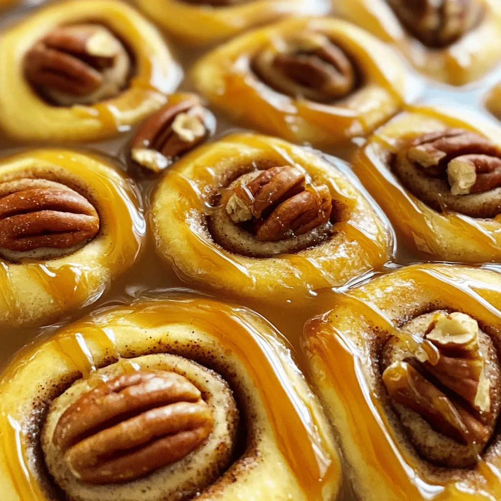 When making caramel pecan cinnamon rolls, you need fresh and quality ingredients. Here’s what you’ll need: