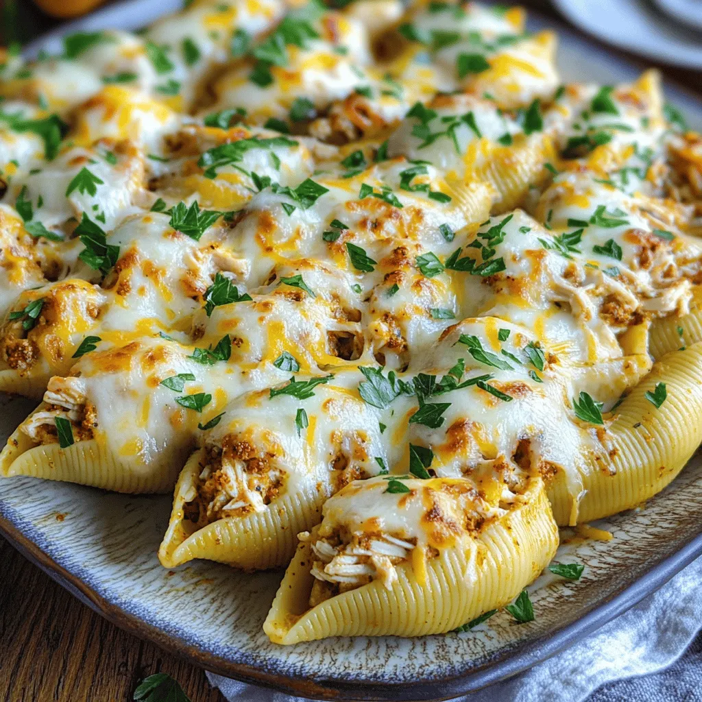Cajun Chicken Alfredo Stuffed Shells Tasty Delight