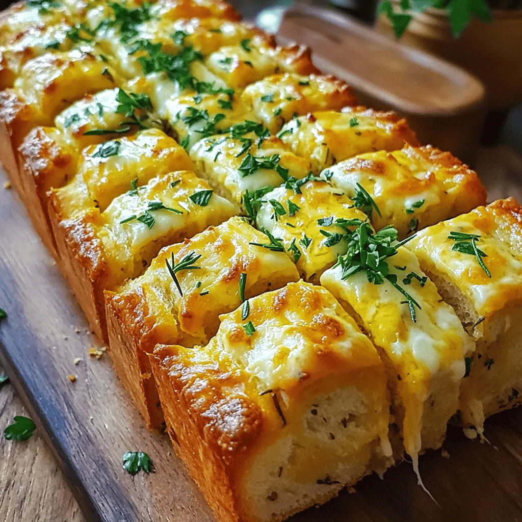 Cheesy Garlic Pull Apart Herb Bread Flavorful Delight