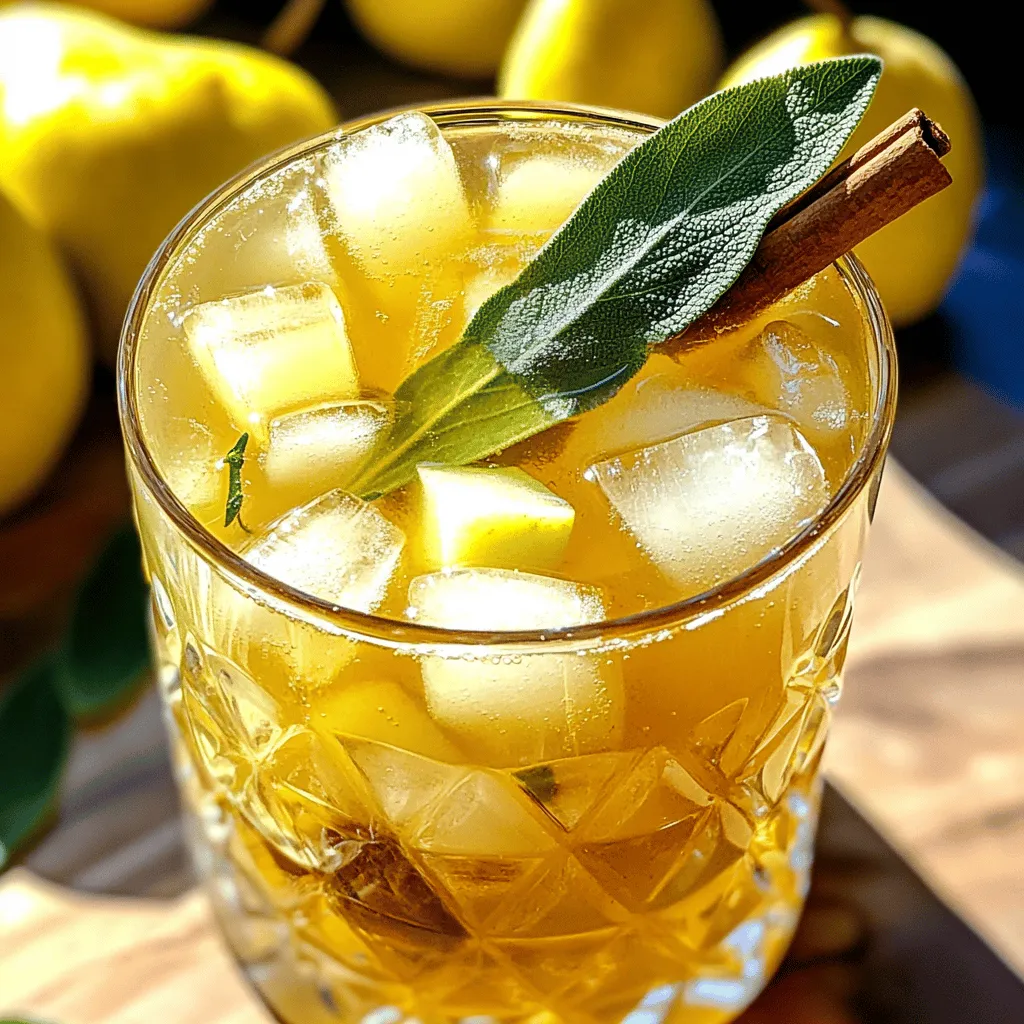 Pear Sage Sparkling Cider Refreshing Flavor Explosion