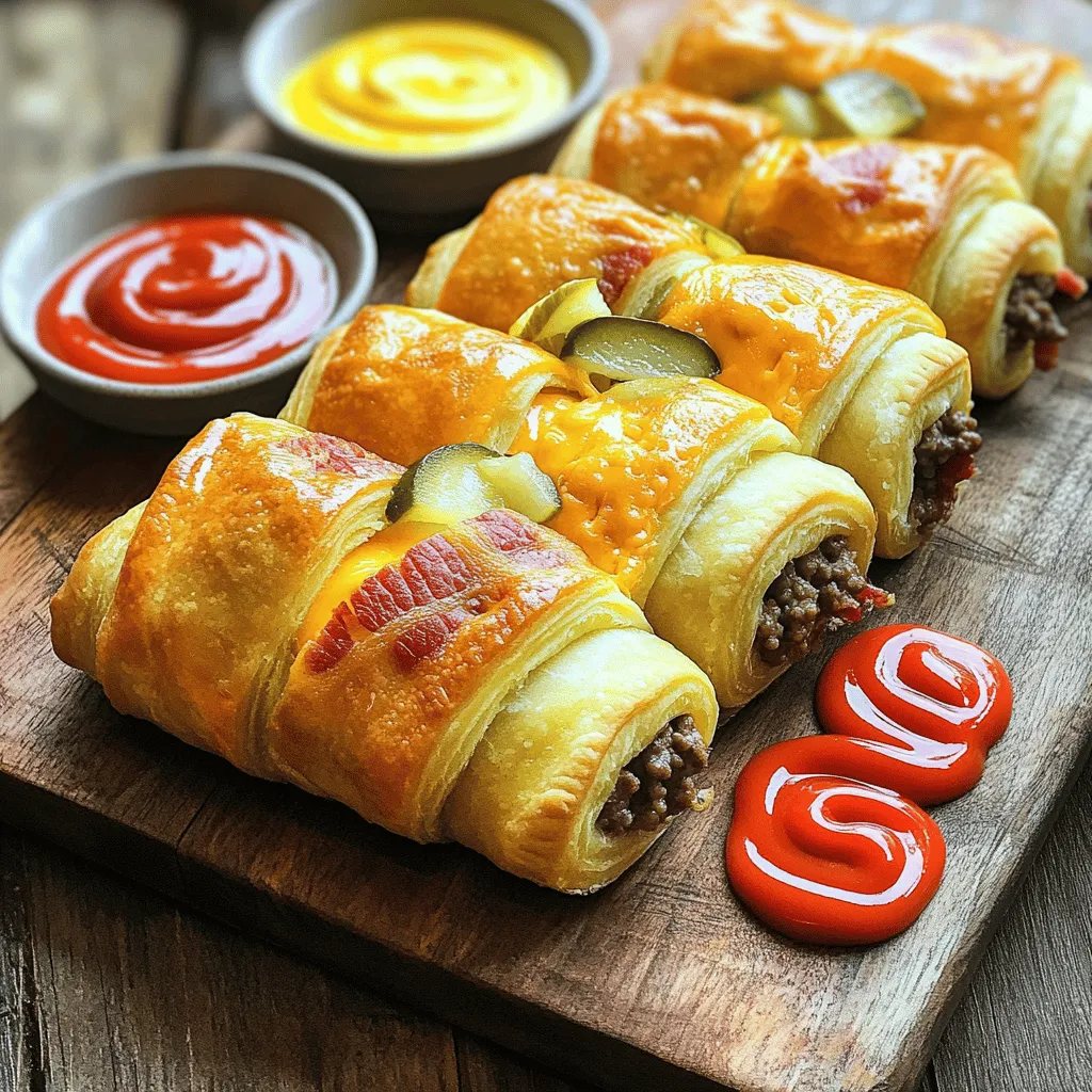 Savory Bacon Cheeseburger Roll-Ups Easy Snack Idea