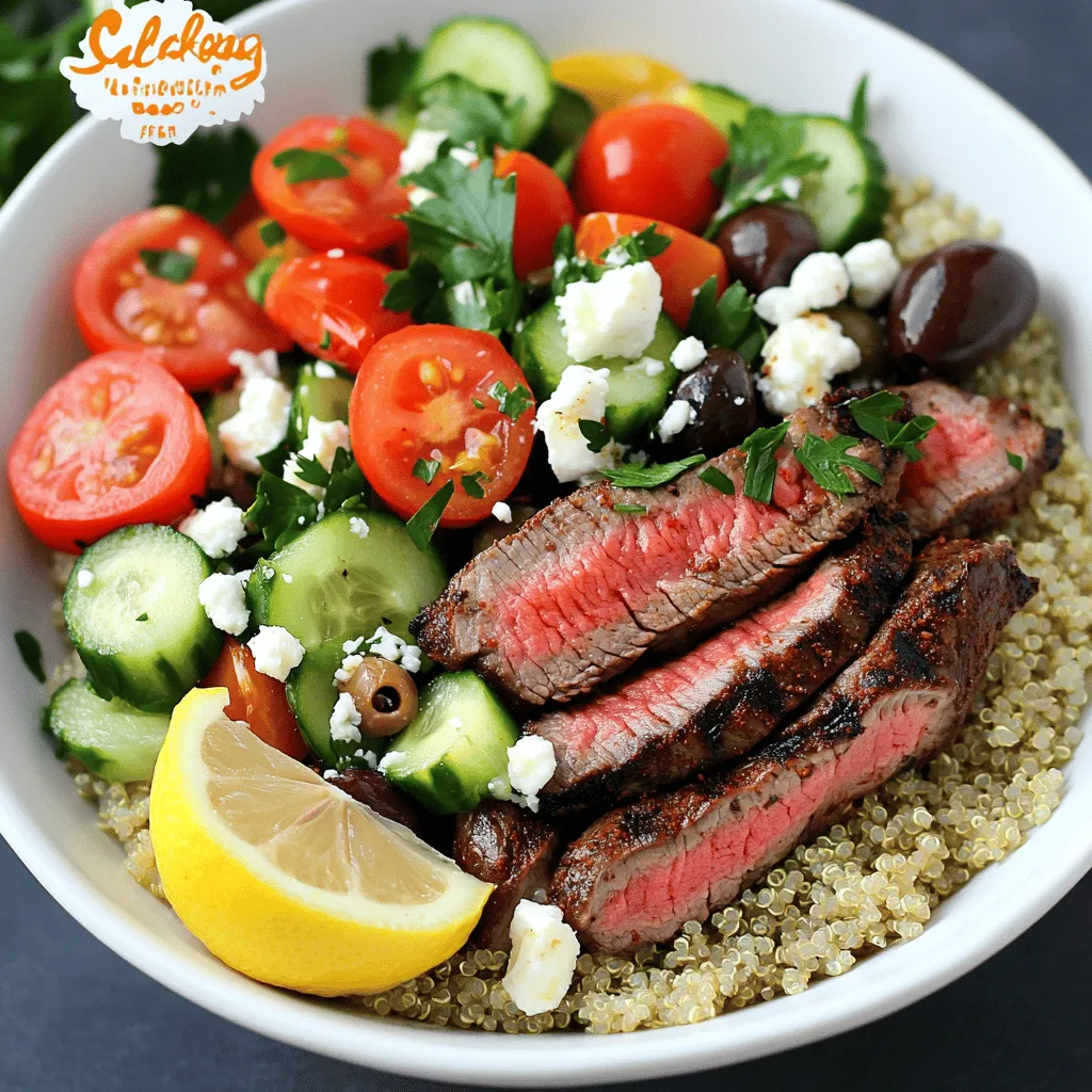 Mediterranean Steak Power Bowls Flavorful and Fresh