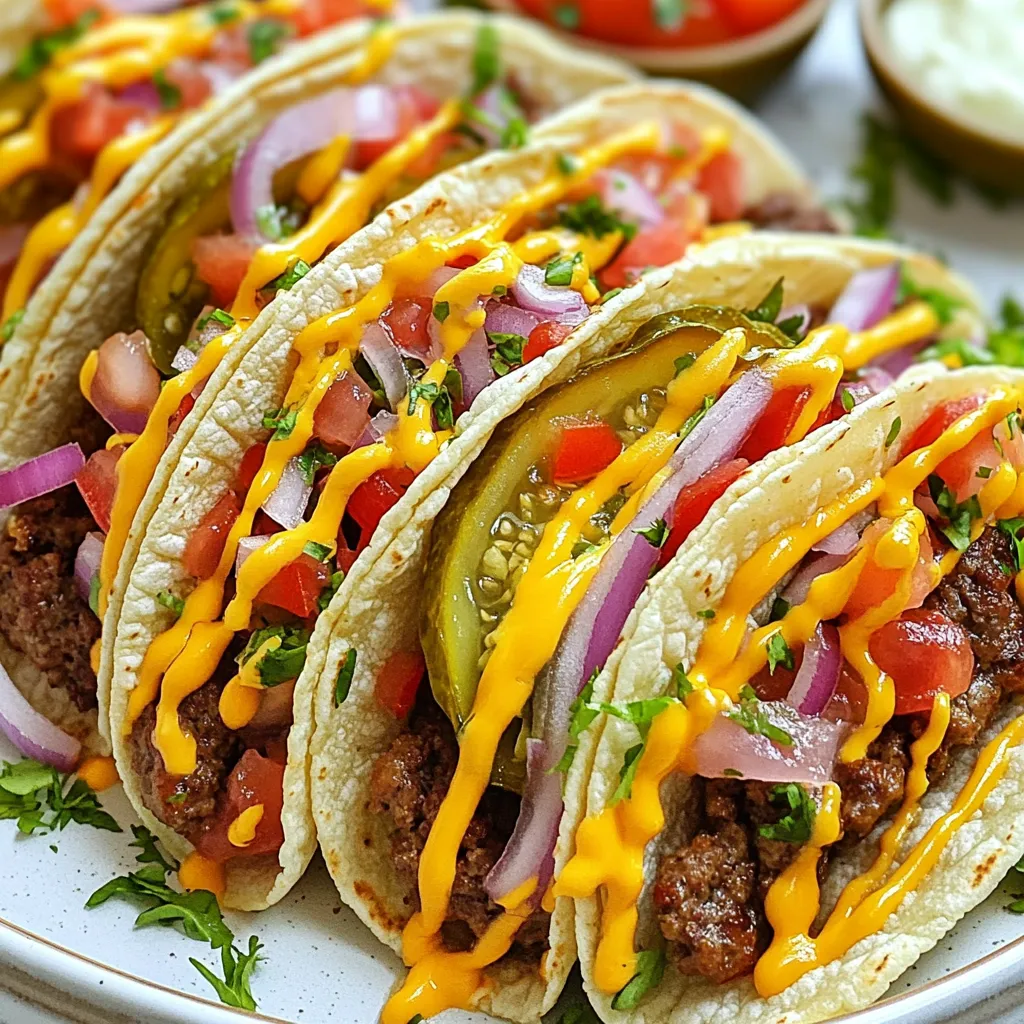 Smash Burger Tacos Packed with Flavor and Fun