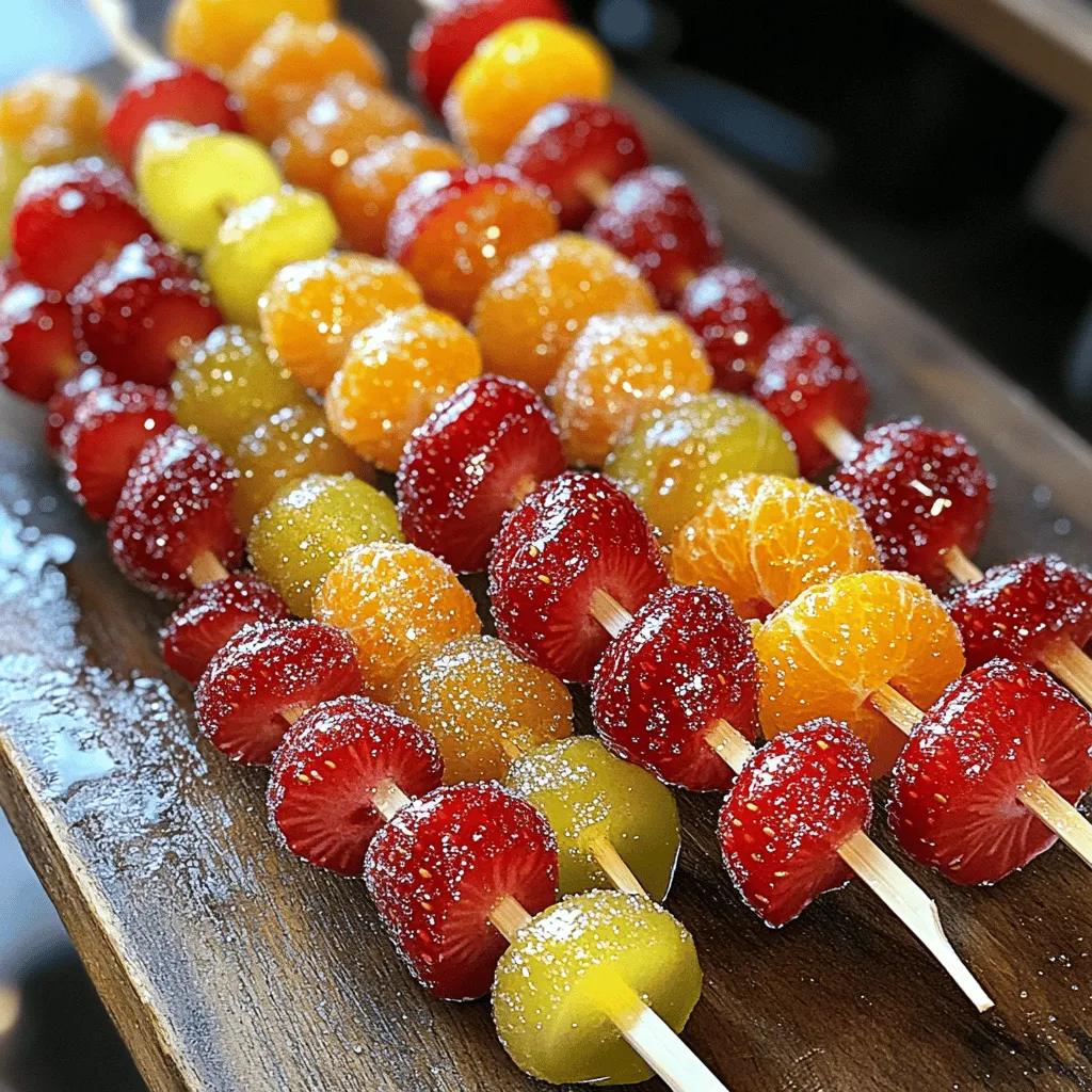 Tanghulu Chinese Candied Fruit Delightful and Sweet Treat