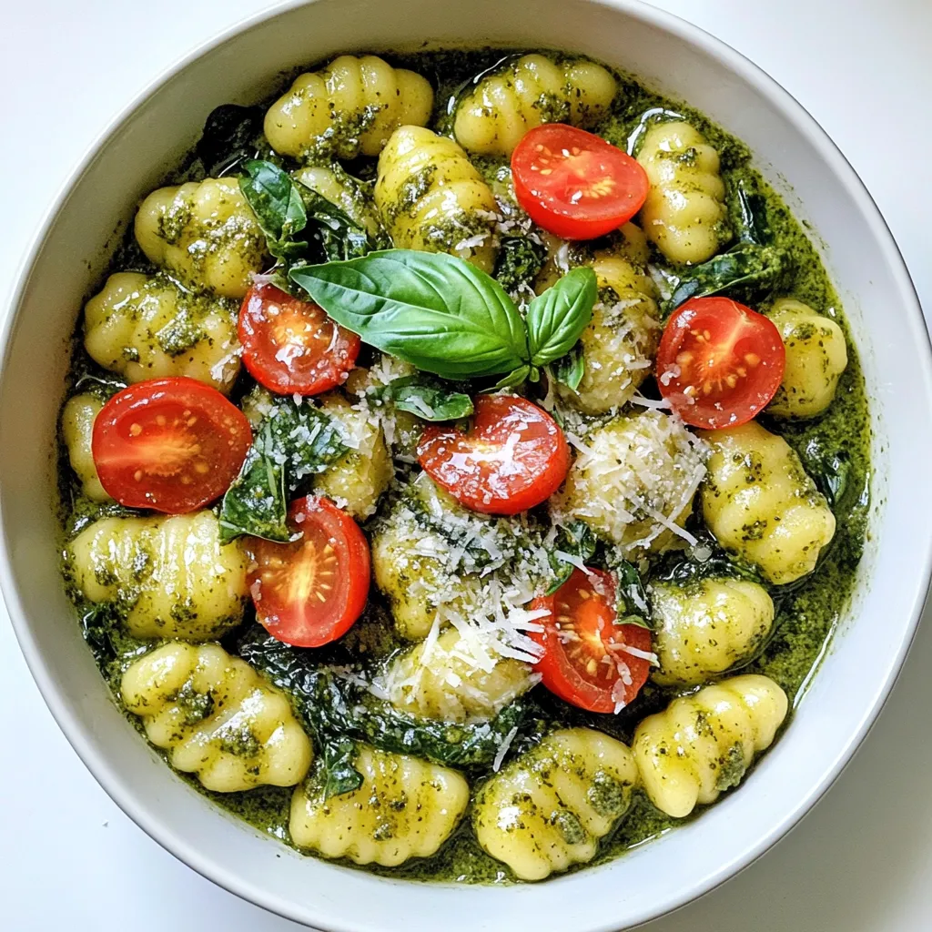 One Pot Creamy Pesto Gnocchi Fast and Flavorful Meal