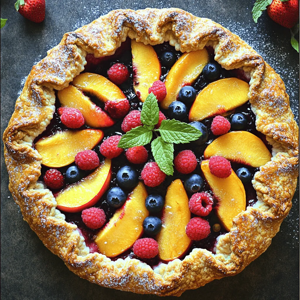 Peach and Berry Galette Simple and Tasty Dessert