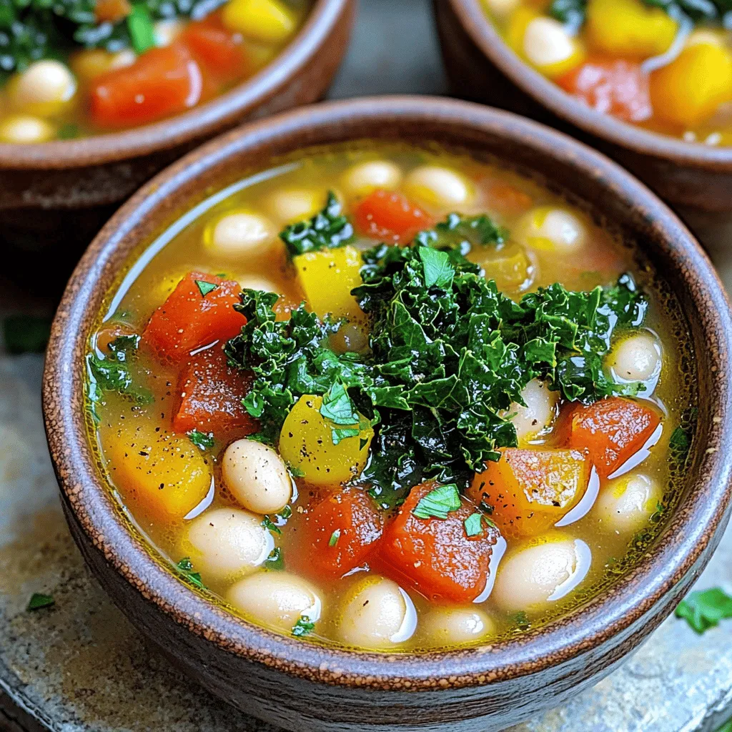 Tuscan White Bean Soup Flavorful and Cozy Delight