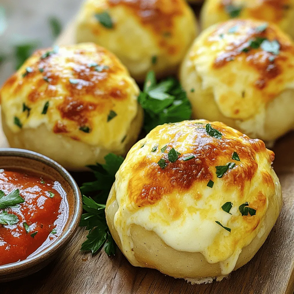 - 1 can (16.3 oz) Pillsbury refrigerated biscuit dough - 1 cup shredded mozzarella cheese - 1/2 cup unsalted butter (1 stick) - 4 cloves garlic, minced - 1 tablespoon dried parsley - 1/2 teaspoon Italian seasoning - 1/4 teaspoon salt - 1/4 teaspoon pepper - Optional: Marinara sauce for dipping