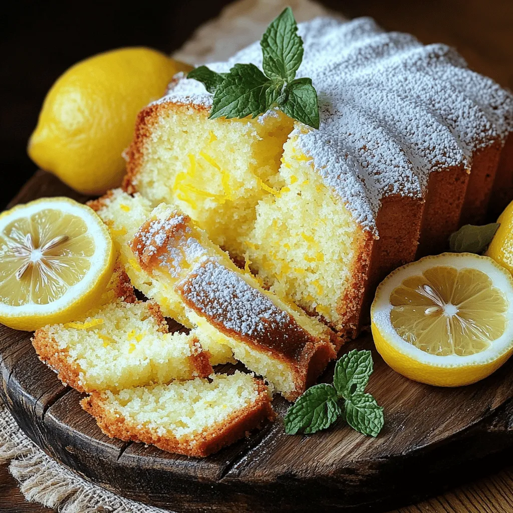 To make Italian Lemon Pound Cake, you need some key ingredients. These include all-purpose flour, baking powder, baking soda, salt, unsalted butter, granulated sugar, eggs, lemon zest, Greek yogurt, fresh lemon juice, and vanilla extract. Each of these ingredients plays a vital role in the cake’s flavor and texture.