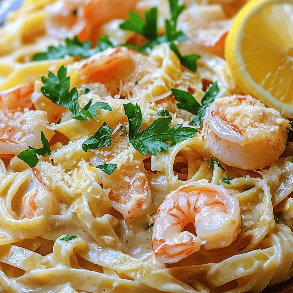 Creamy Seafood Pasta with Shrimp and Scallops Delight