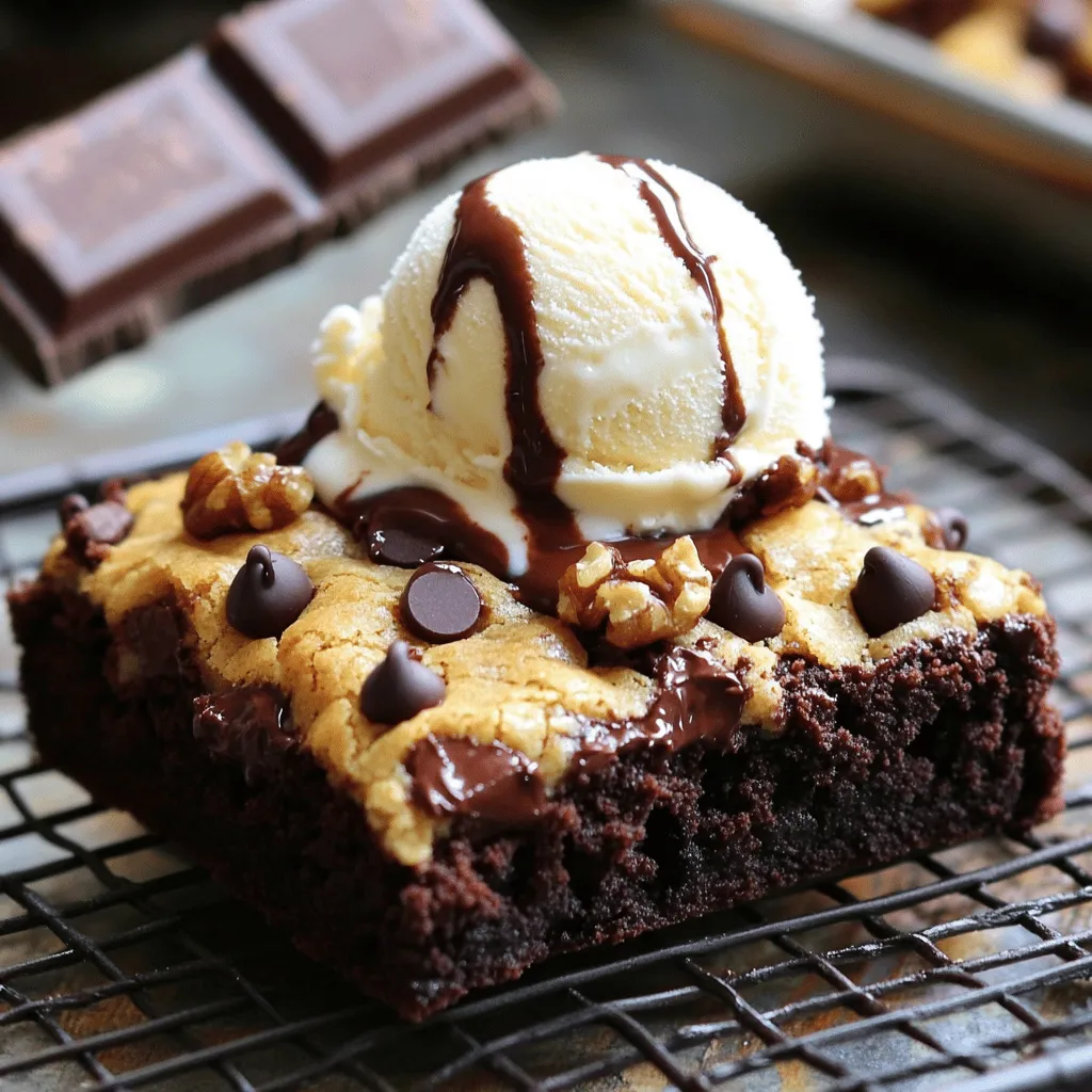 Fudgy Chewy Brookies Indulgent and Rich Dessert Delight