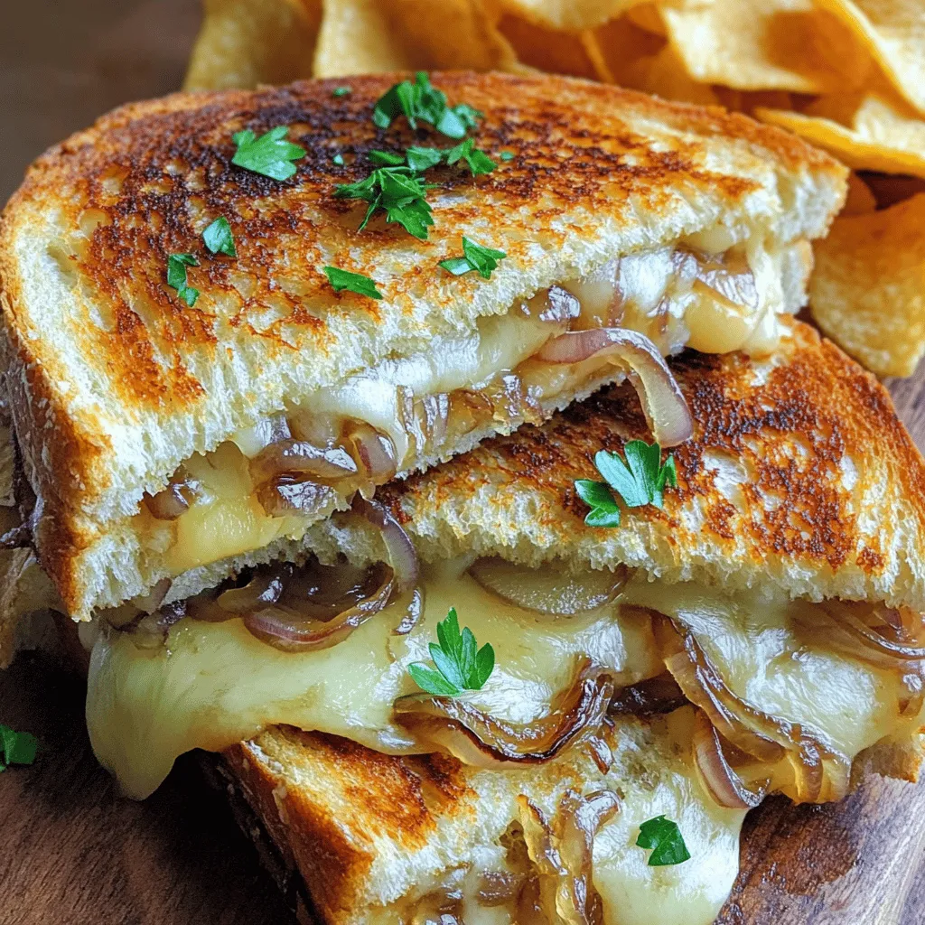 Savory French Onion Grilled Cheese Sandwich Recipe