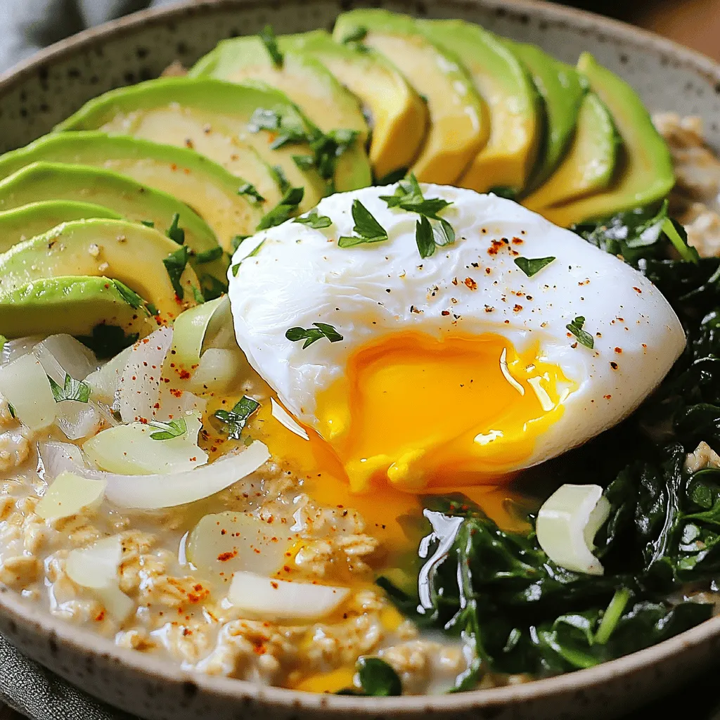 Savory Oatmeal with Egg Flavorful and Healthy Breakfast