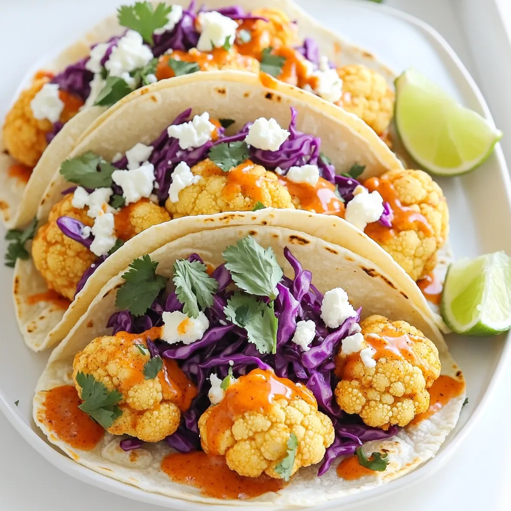Crispy Buffalo Cauliflower Tacos Flavorful and Fun