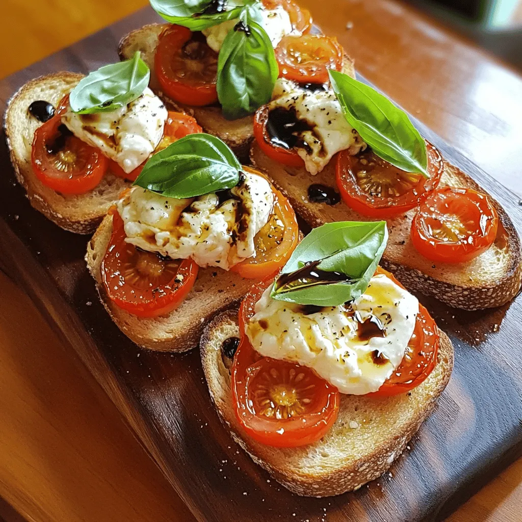 Burrata-Carpese-Toast Fresh and Flavorful Delight