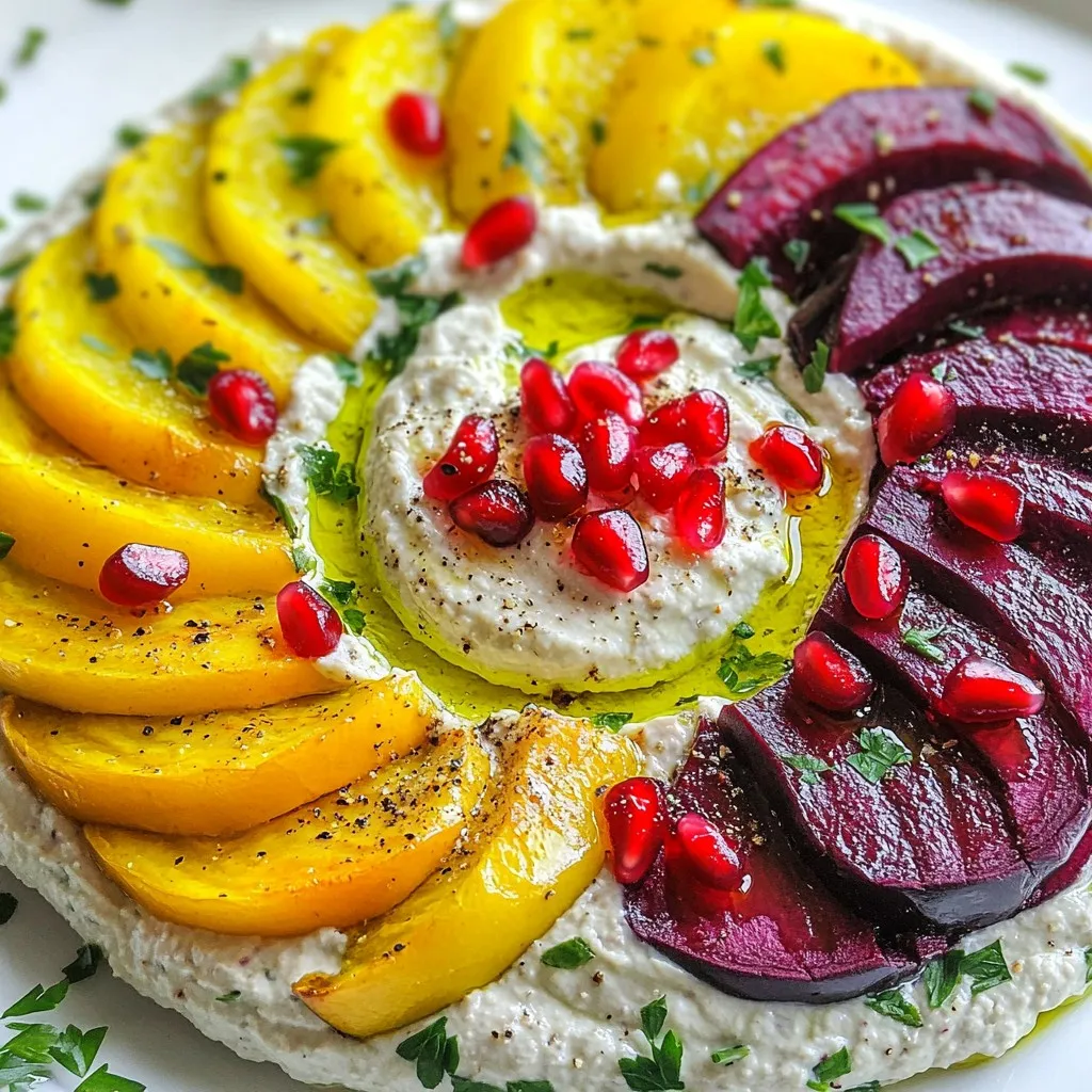 Roasted Beet Wedges with Baba Ganoush Flavor Boost