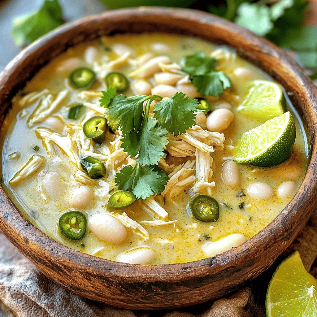 Creamy White Chicken Chili Hearty and Flavorful Dish