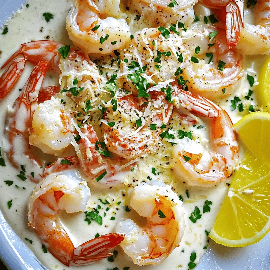 Creamy Garlic Shrimp Delight Easy Dinner Recipe