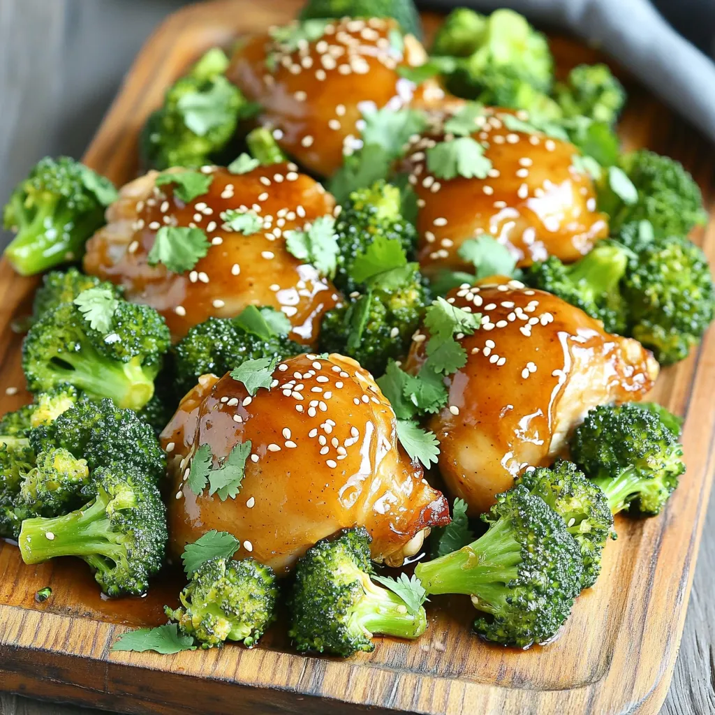 Sheet-Pan Honey Garlic Chicken and Broccoli Delight