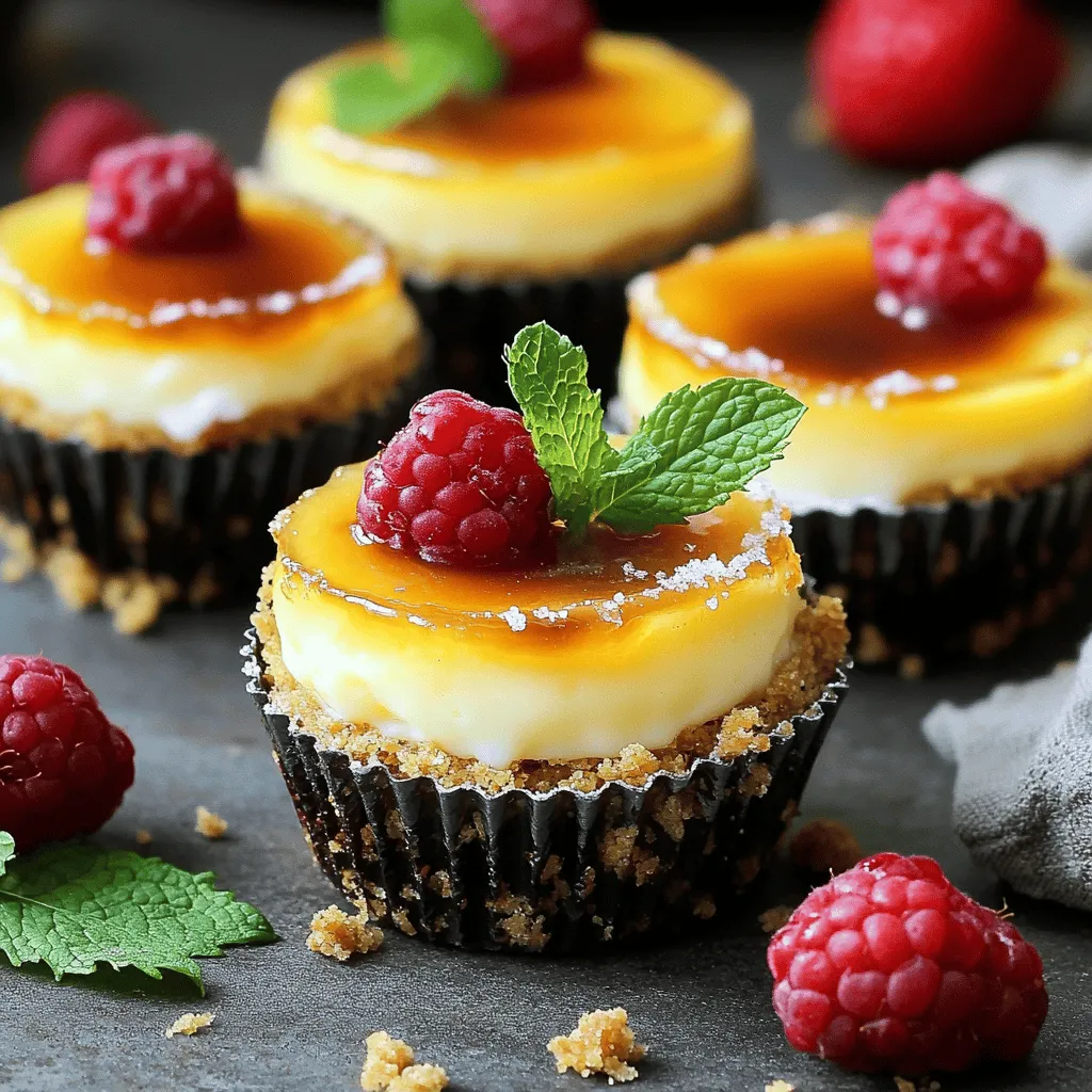 Mini Creme Brulee Cheesecakes Delightful Creamy Treat