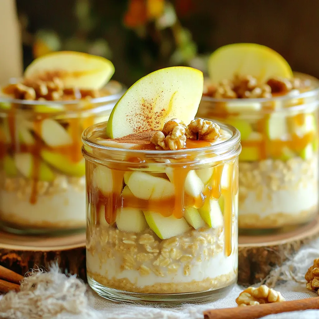 Caramel Apple Overnight Oats Tasty and Simple Recipe