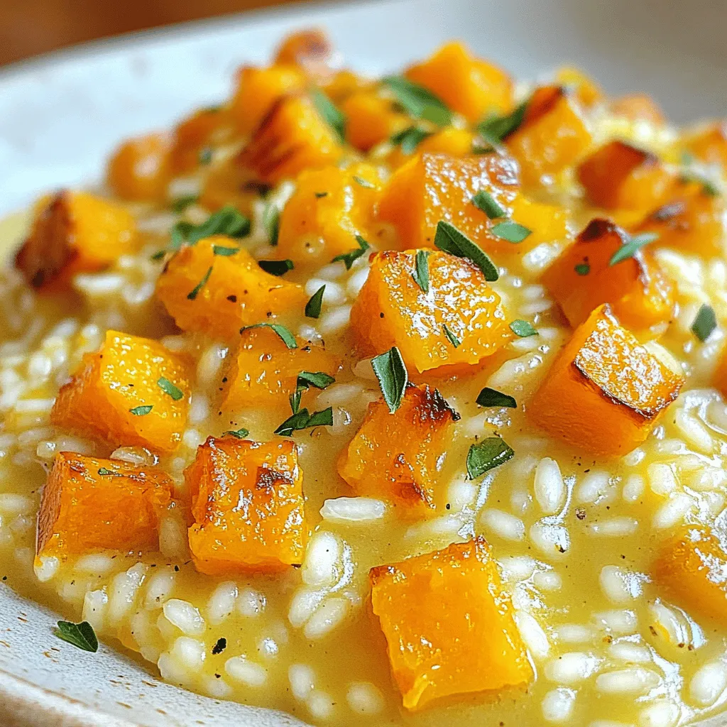 Savory Butternut Squash Risotto Rich and Creamy Recipe