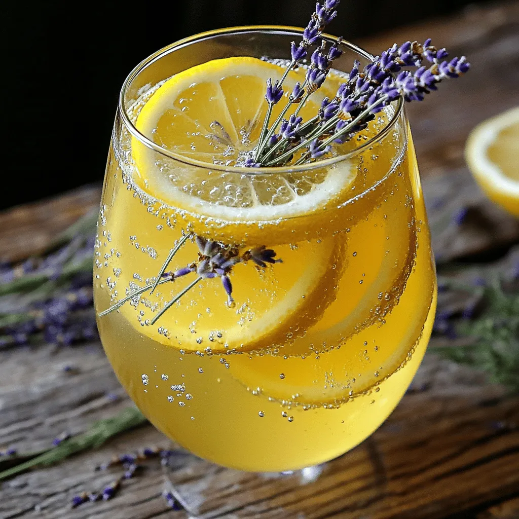 Sparkling Lavender Lemonade Refreshing Summer Drink