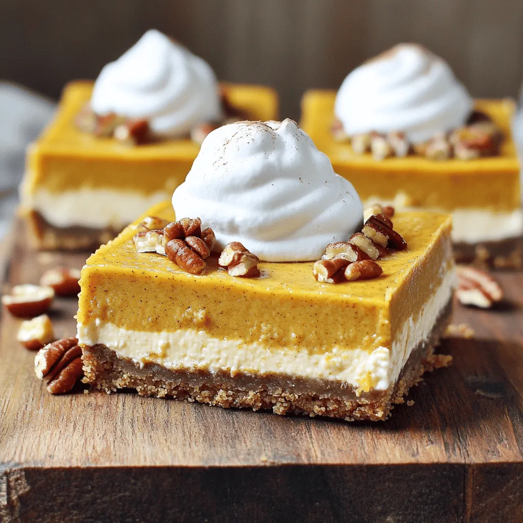 Pumpkin Cheesecake Bars Simple and Delicious Treat