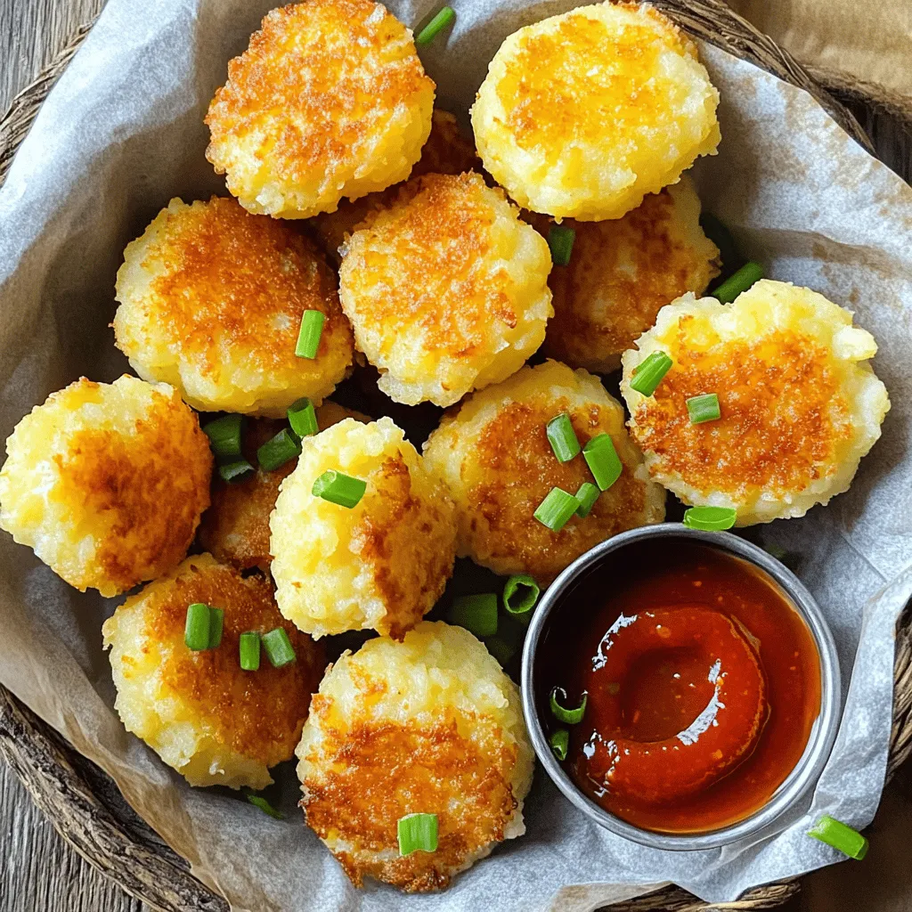 Crispy Mashed Potato Cheese Bites Delightful Snack