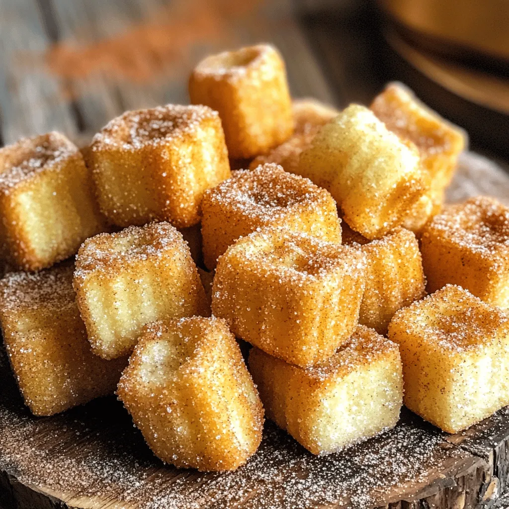 Angel food cake churro bites blend two beloved treats into one. They are light, fluffy, and crispy. These unique dessert ideas bring joy to any table. You can serve them at parties or enjoy them at home.