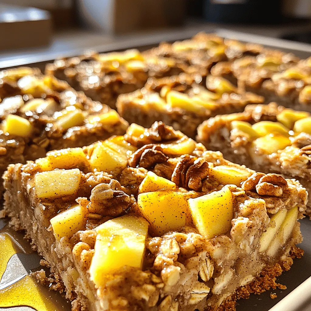 Apple Cinnamon Oatmeal Bars Tasty and Nourishing Snack