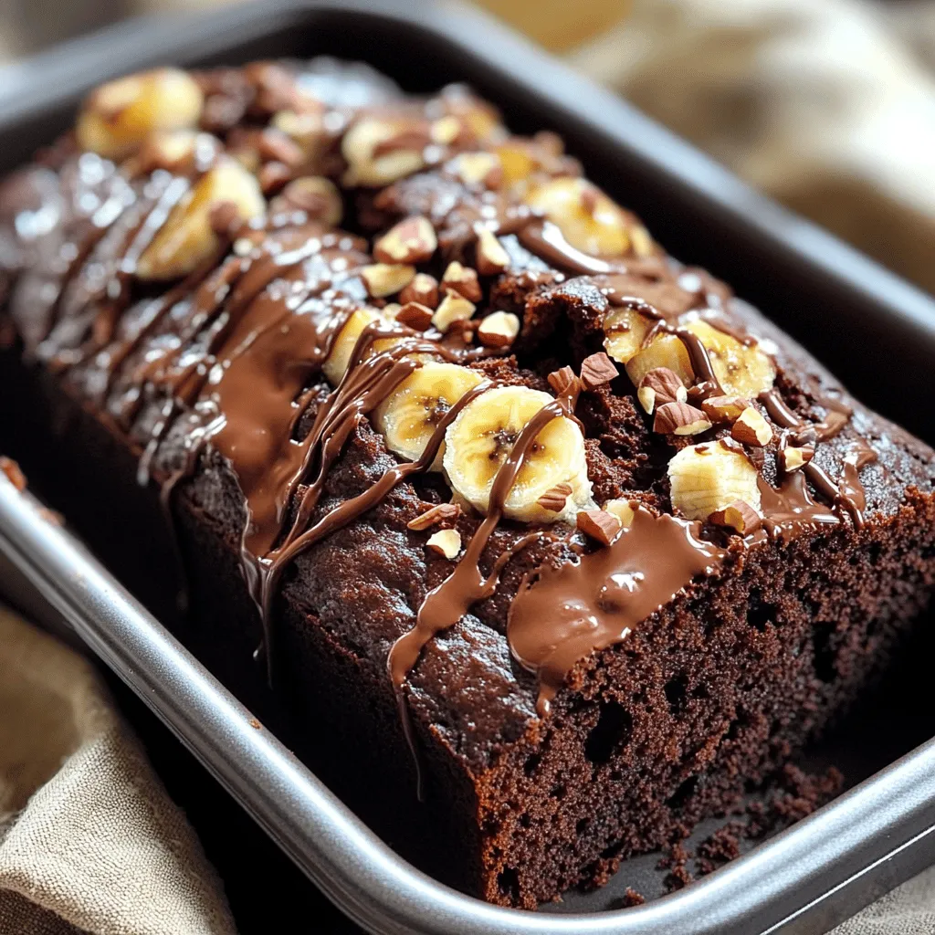 Chocolate Hazelnut Banana Bread Irresistible Flavor
