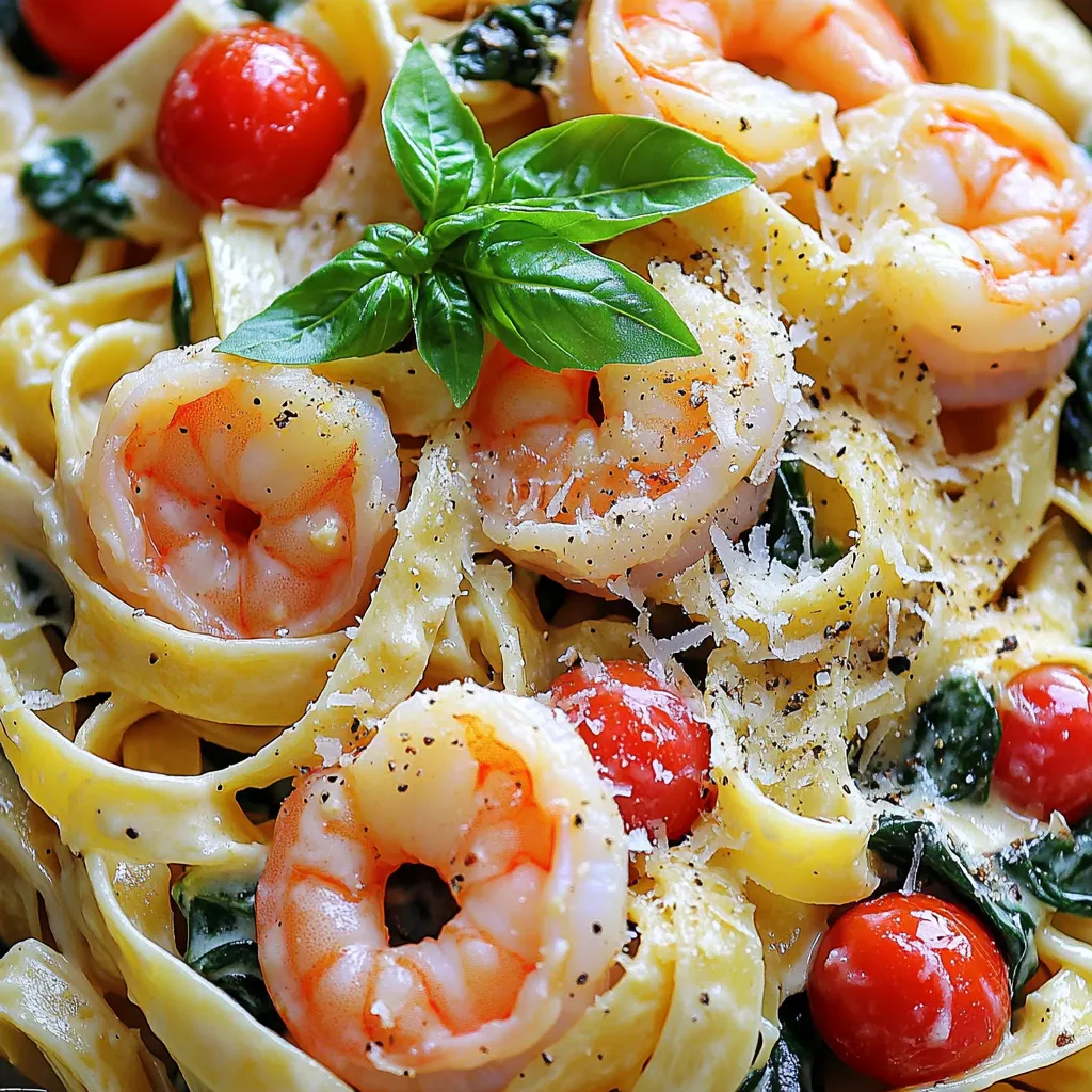 Creamy Tuscan Garlic Shrimp Pasta Delightful Dinner Recipe