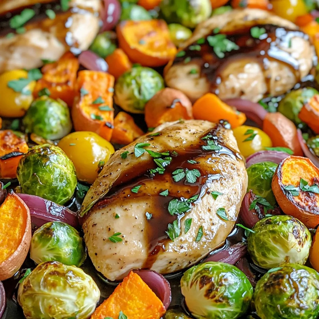 Savory Sheet-Pan Balsamic Chicken and Fall Vegetables