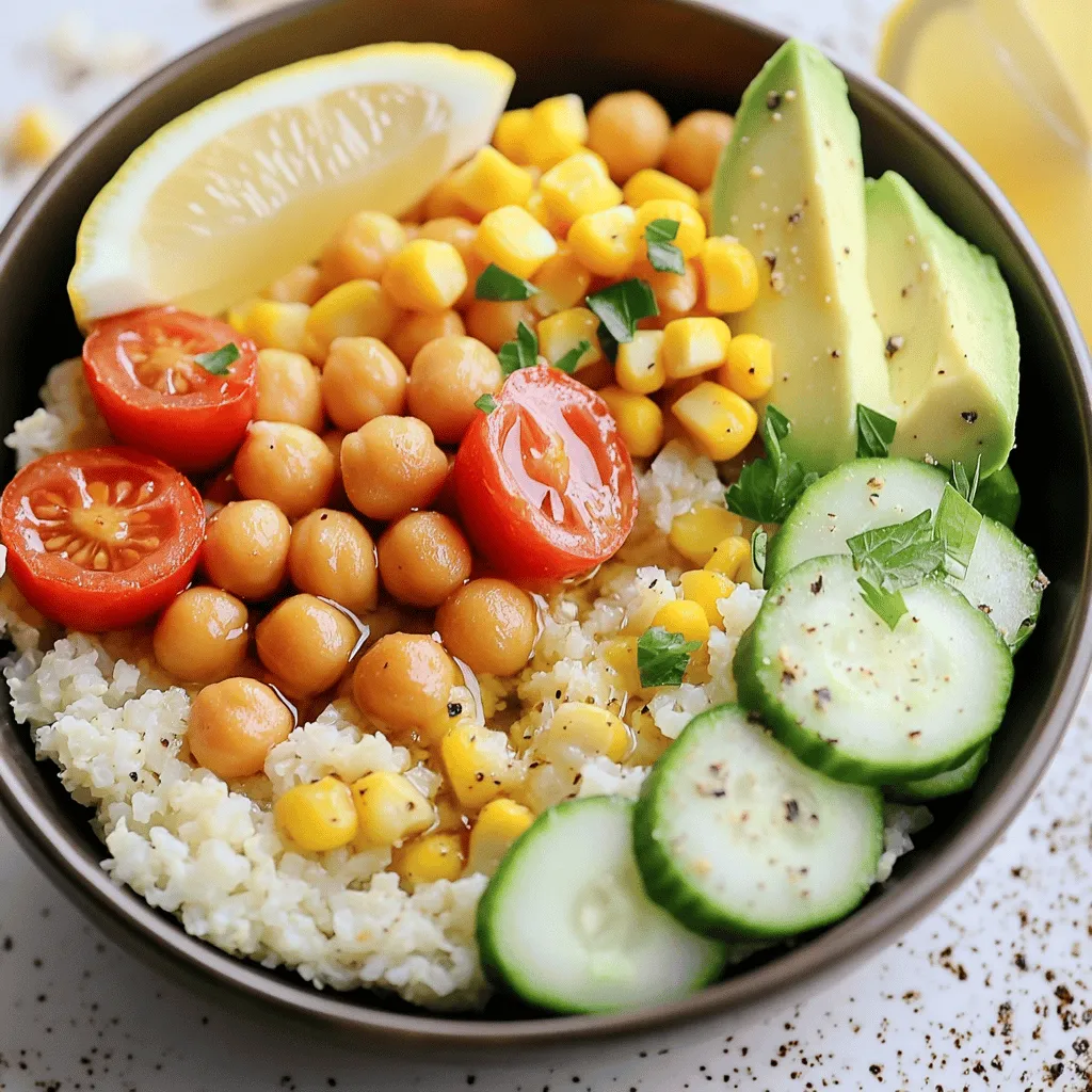 Cauliflower Rice Bowl Fresh and Flavorful Delight