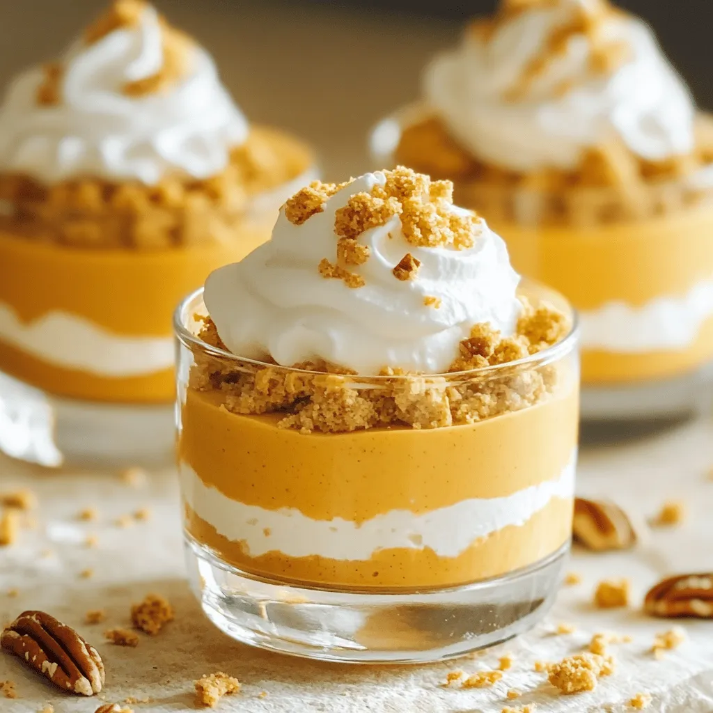 Pumpkin Cheesecake Mousse Cups Delightful Dessert Treat